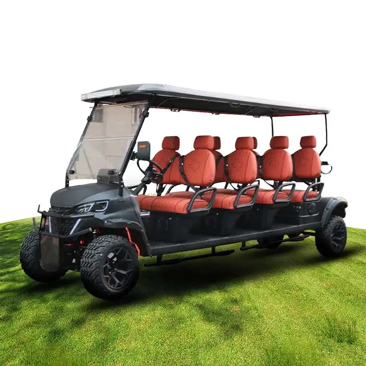Hot Sale 6 Seater 72V Buggy AC Motor 5kw off Road Electric Golf Carts 2 4 6 8 Seater Sightseeing Golf Carts with Lithium Battery