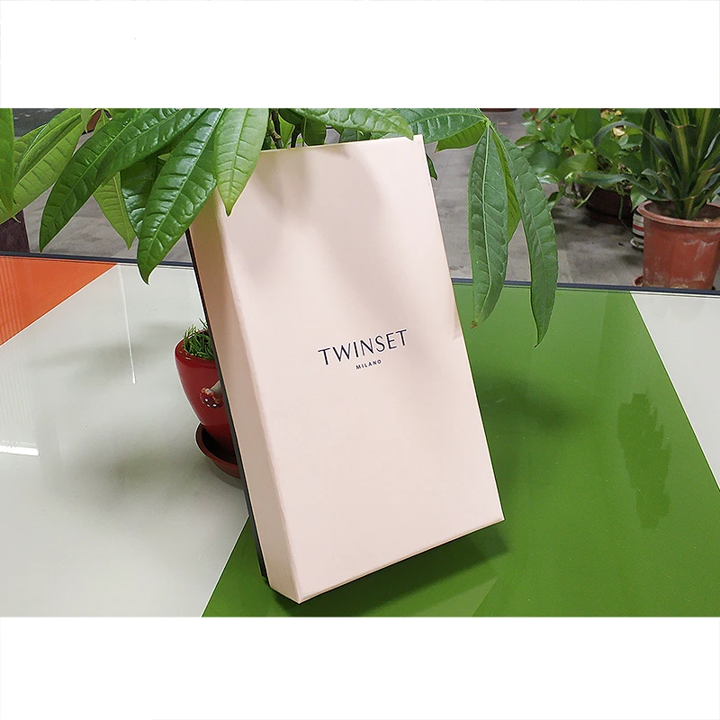 Beautifully Designed Kraft Cardboard Lid Base Box Ladies Underwear Socks Fur Food Packaging UV Embossing Matt Lamination