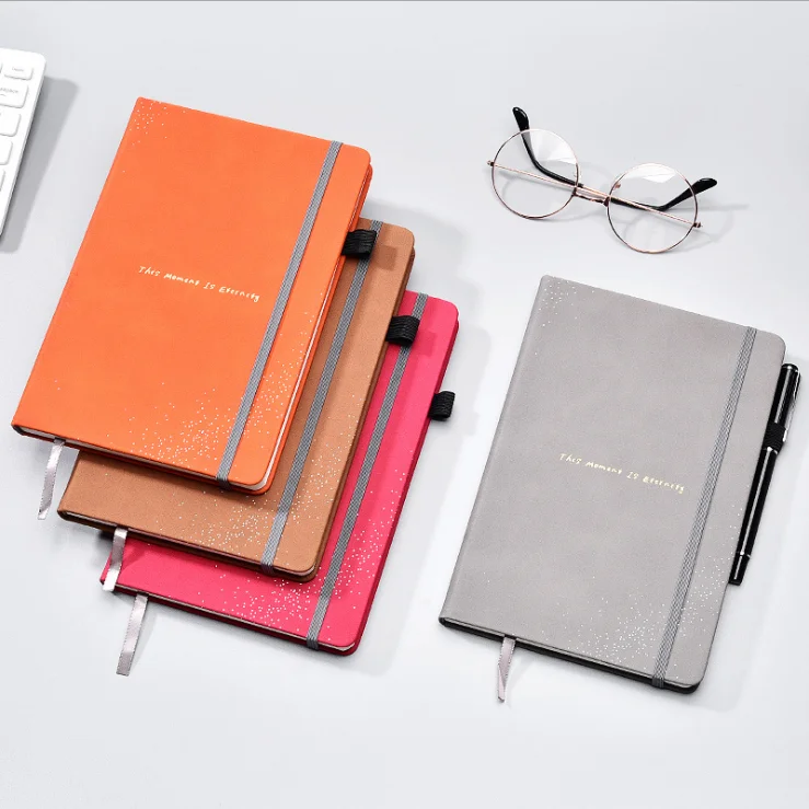 2022 Environmental Friendly Discolored Pu Leather Hand Account Book Monthly Plan A7 Agenda Book Portable Pocket Notepad