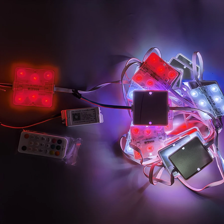 Полноцветный rgb Светодиодный модуль открытый с IC DC24V 3 5 Вт высокая яркость водонепроницаемый IP68 для потолочного освещения
