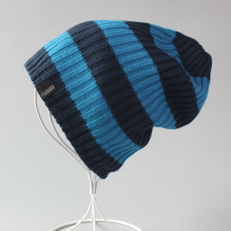 100% fashion acrylic Rasta Striped Black Beanie Soft Knit Unisex Reggae Hat Warm Winter Cap