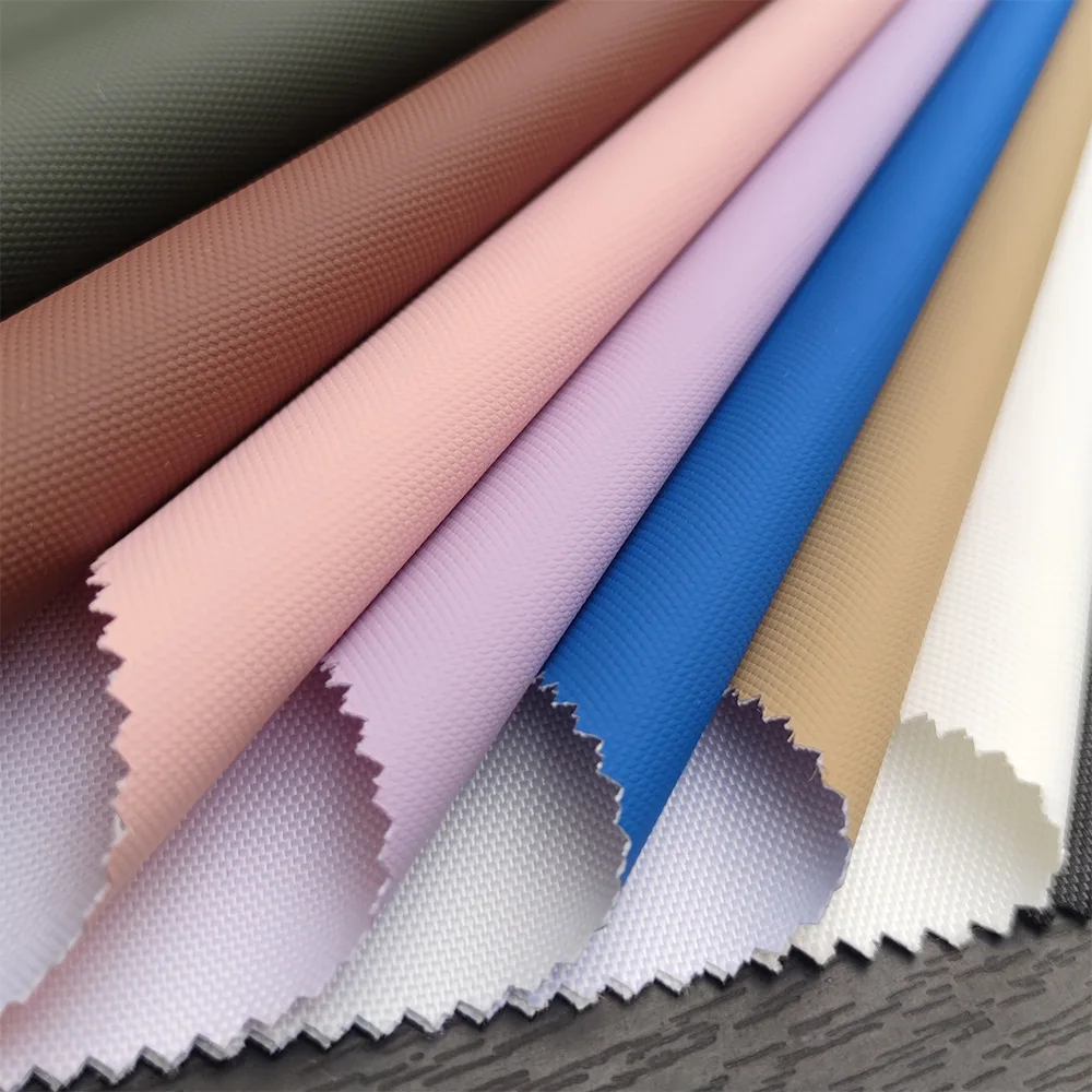 New Fashion Waterproof 900D Polyester Oxford Fabric Release Paper Transfer PU Film Bag Fabric