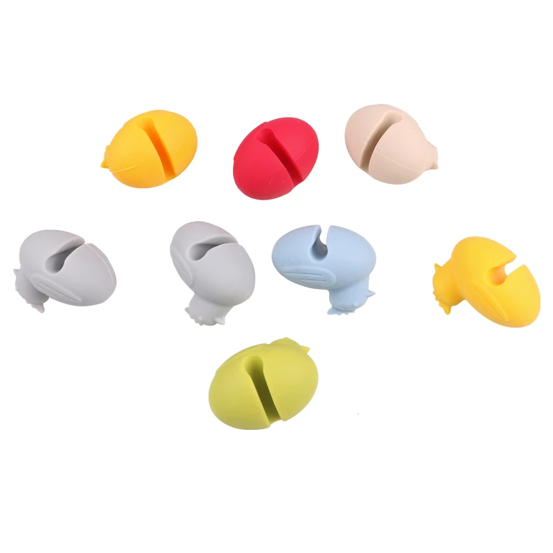 Silicone Chicken Shape Pot Clips Holder For Pot Spoon Lid Anti-overflowing Storage Racks Pot Side Clip Kitchen Cooking Tools