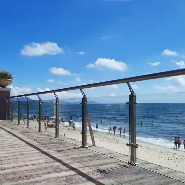 Low price stainless steel stair railings/indoor stainless steel glass balcony railing balcony railing designs new balcony design