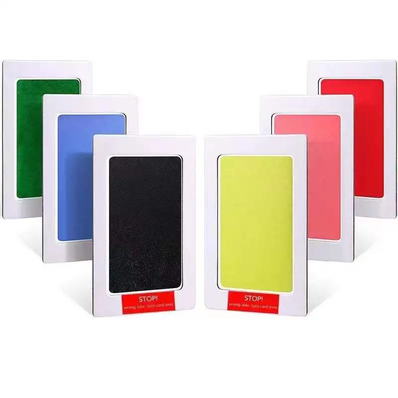 Детский набор для рисования без чернил и отпечатков пальцев, 1 комплект, включая 1 салфетку для чистых чернил, 2 карты для рисования