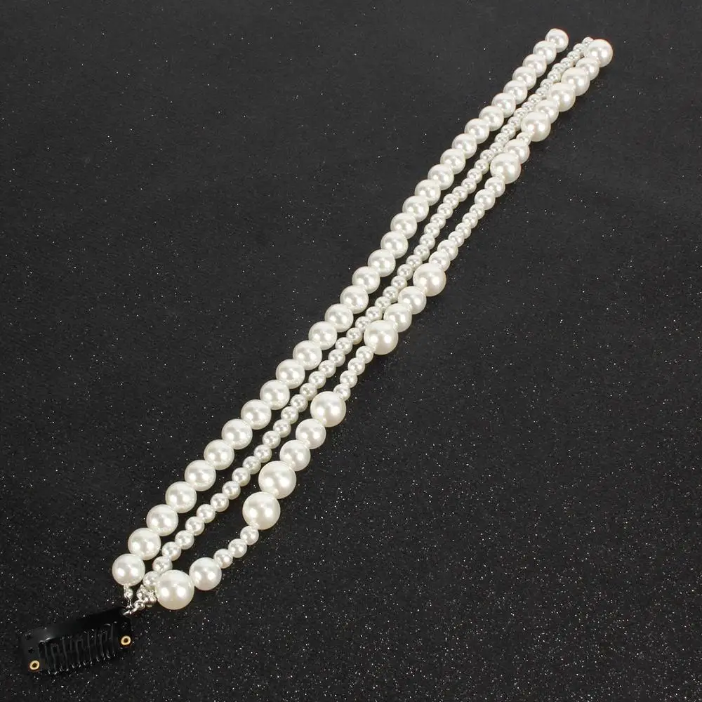 
Pearl tassel hair clip beaded hair accessories 