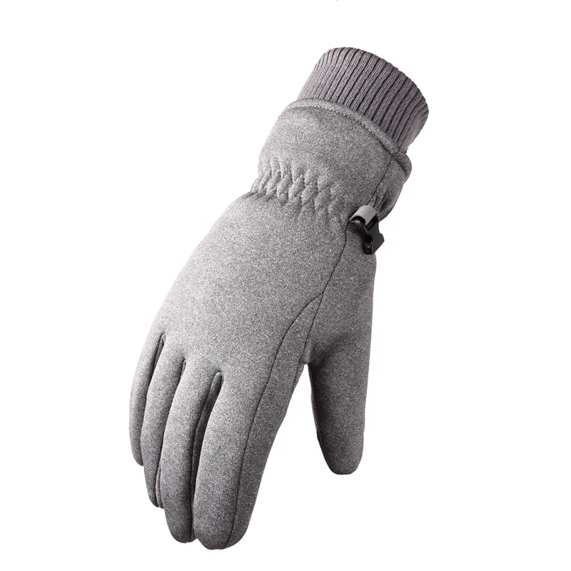 Мужские зимние теплые лыжные ветрозащитные перчатки для сенсорных экранов