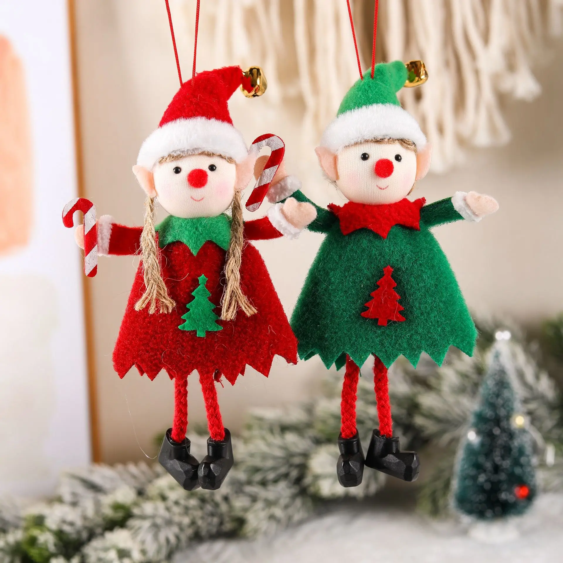 Christmas Elf Dolls Christmas Stuffed Dolls Elf Plush Dolls Christmas Novelty Toys Elves for Holiday Party New Year Santa Plush