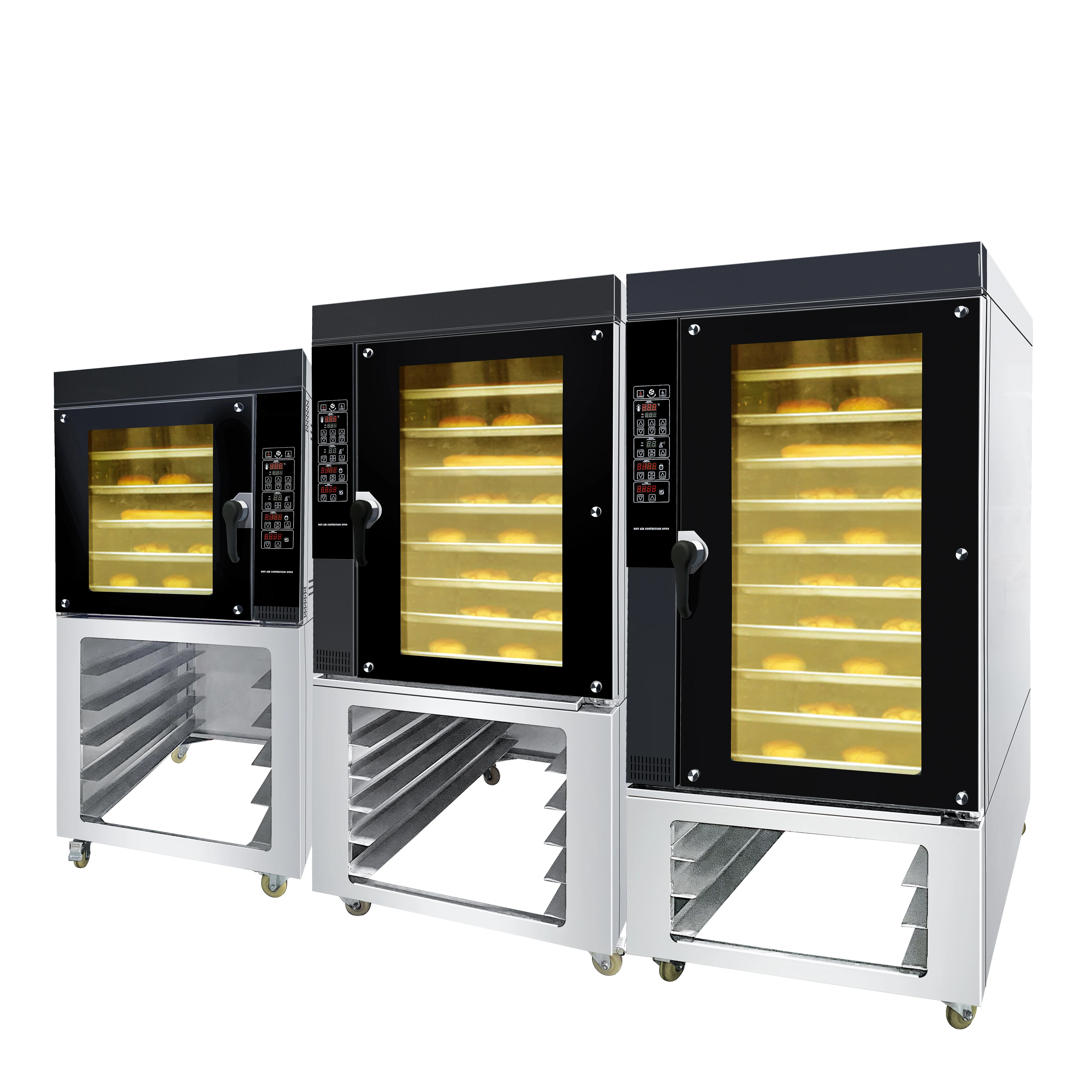 Industrial Gas 12 10 8 5 Trays Electric Convection Oven Commercial Electric Toaster Oven Convection