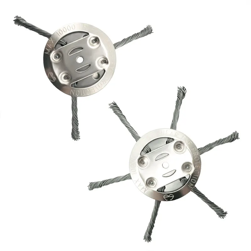 Lithium Electric Brush Cutter Parts Universal 6 Inch Brush Cutter Lawn Mower Steel Wire Grass Trimmer Head