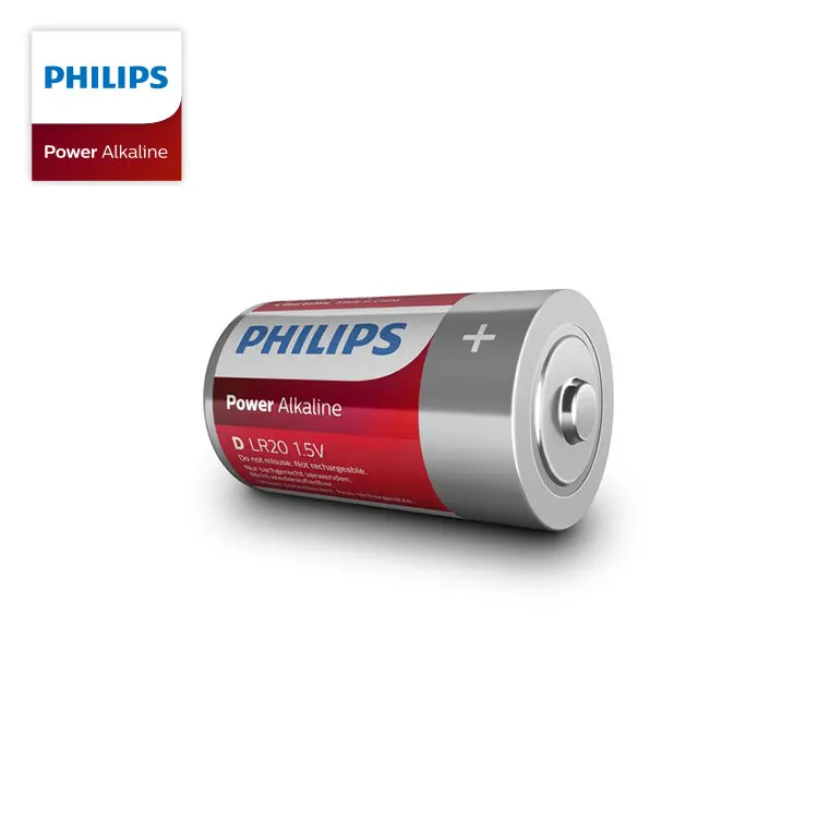 Available in AA, AAA, C, D and 9V long-lasting batteries are formulated PHILIPS Power Alkaline C 1.5V battery