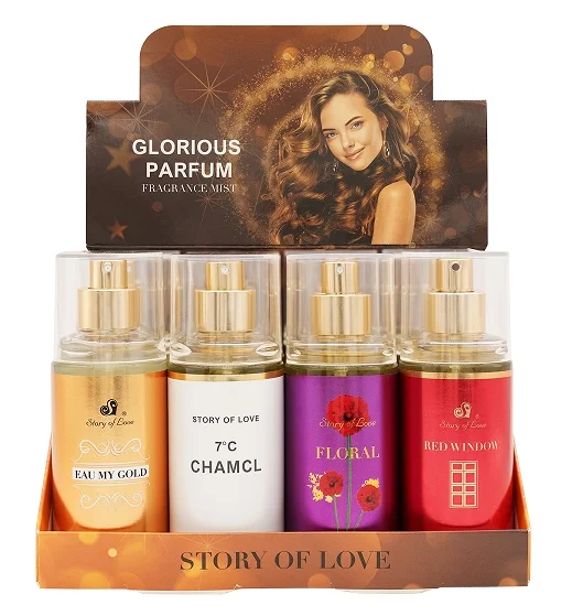 Wholesale 88ml*12pcs Natural Long Lasting Perfume Sprays Body Fragrance Set