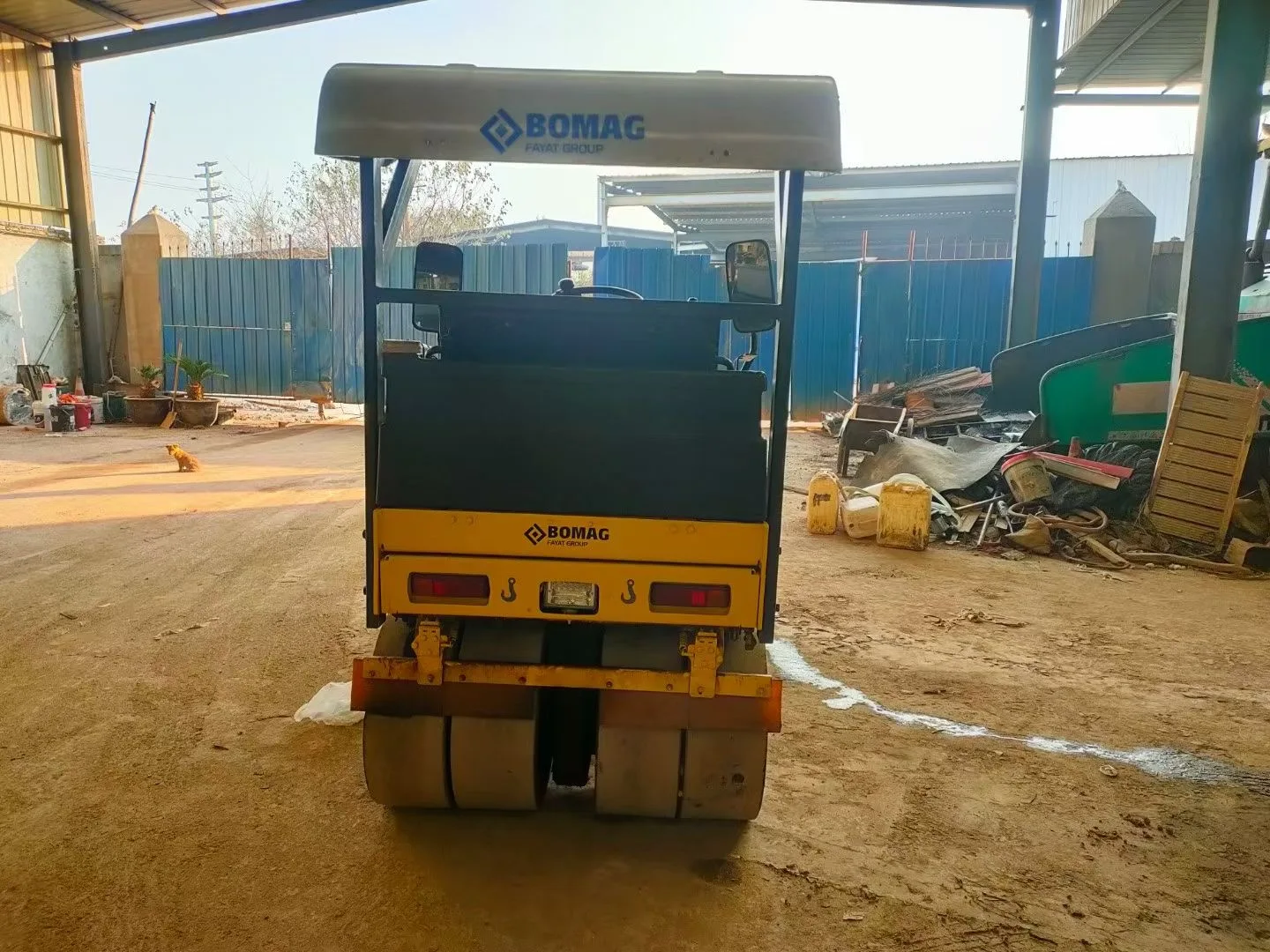 Used BOMAG BW115 Impact Roller 1 ton 2 ton Front Steel & Rear Rubber Small Road Roller