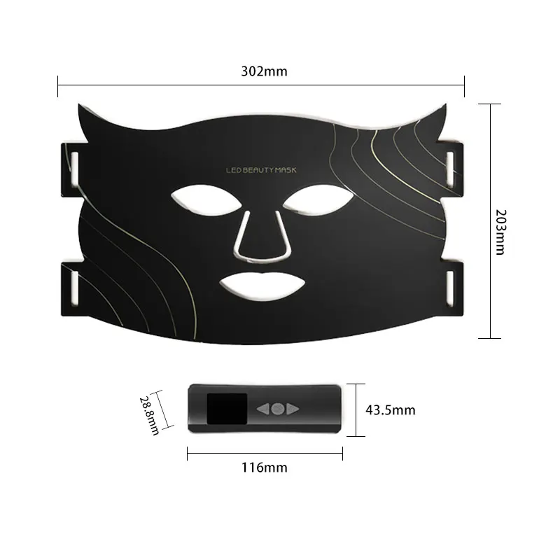 Professional Face Beauty Facial Skin Rejuvenation 7 Colors Led Mask Led Facial Rejuvenation -