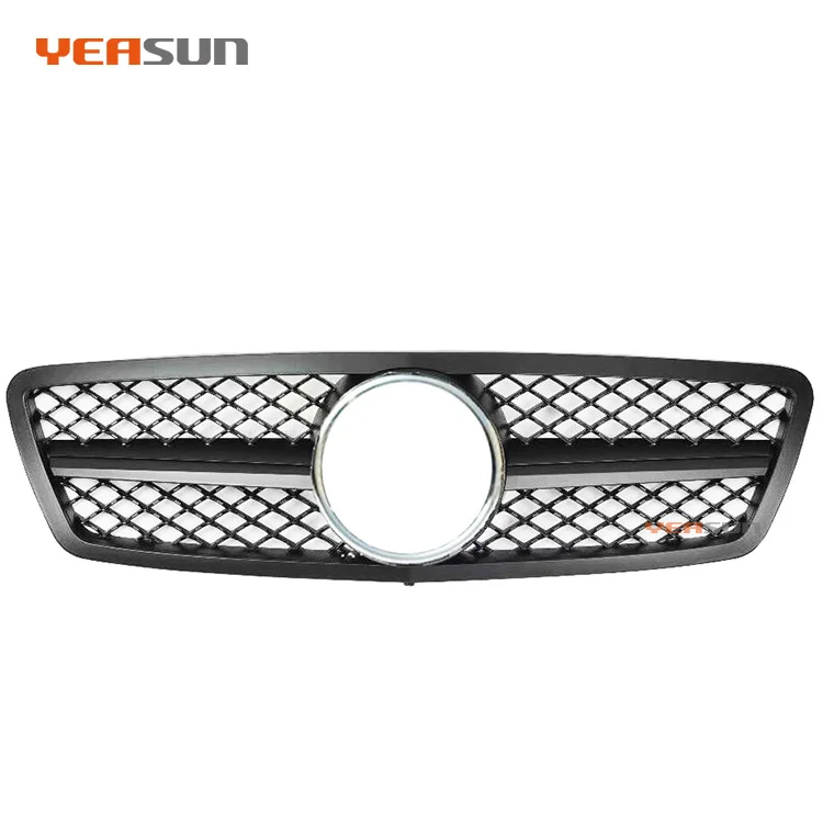 W203 AMG автозапчасти черный хром стиль центральный сотовый гриль для Mercedes-Benz C Класс решетка