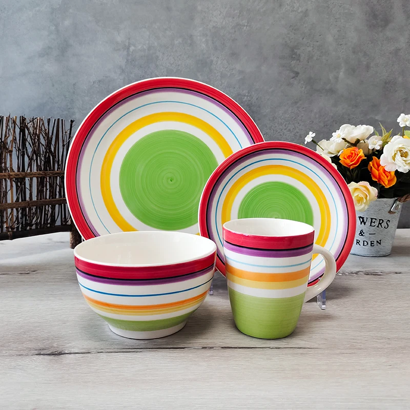 Family Dinnerware Sets Stoneware  Dinnerware Sets Luxury Wholesale New Design Turkish Dinnerware Set