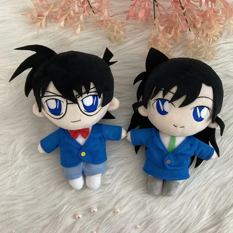 SS 20CM Detective Conan Anime Mouri Ran Conan Edogawa Kaitou Kiddo Plushie Plush Toy Doll