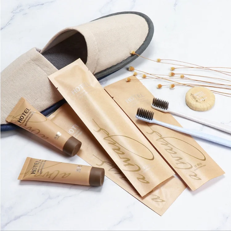 
Paper Box Eco-friendly Hotel Amenities Bathroom Kits Disposable Guest Toiletries Wholesalers Bathroom Toiletries Set 