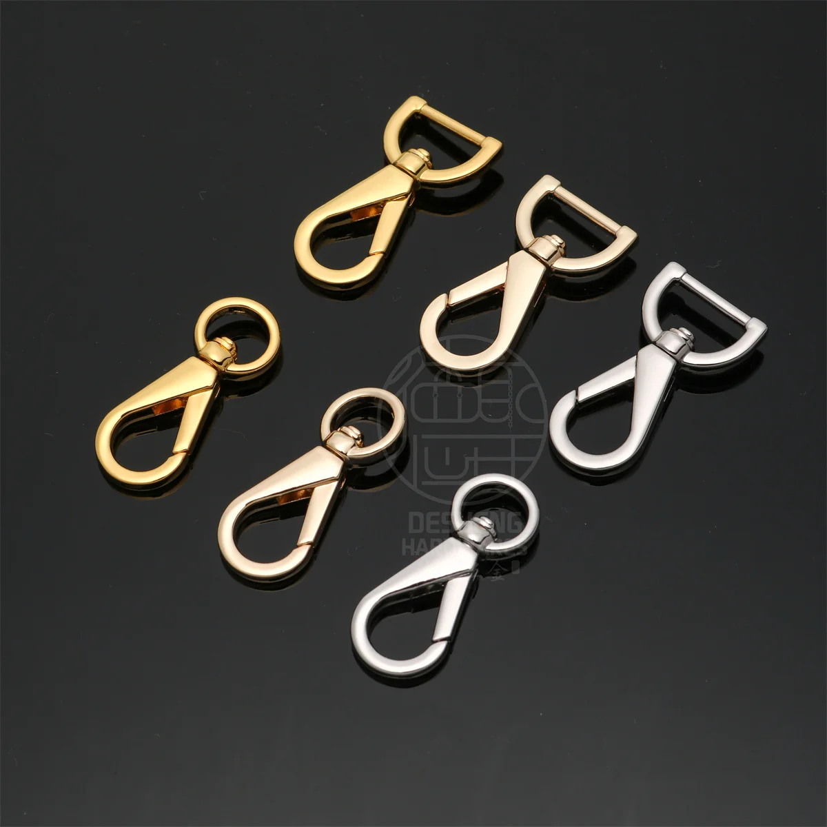 Wholesale Metal Bag Hook Zinc Alloy Bag Hardware Swivel Snap Hook For Belt Strap