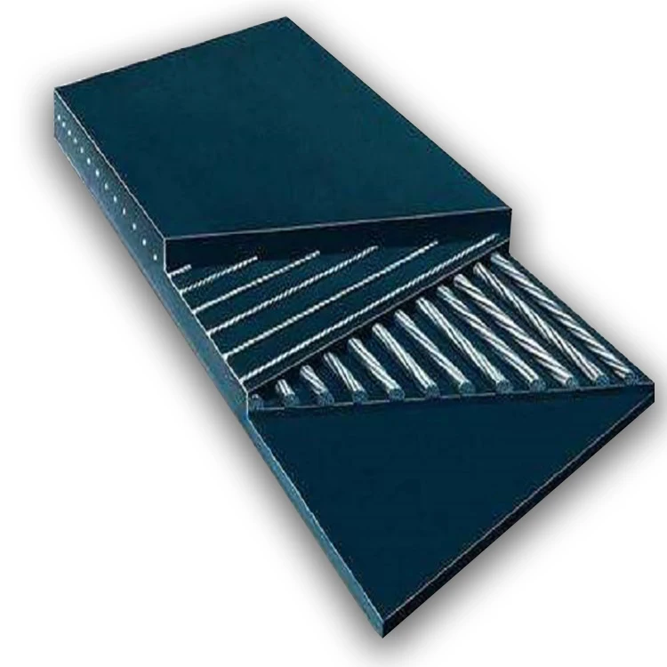 China-made steel wire spiral mesh core burn-resistant conveyor belt