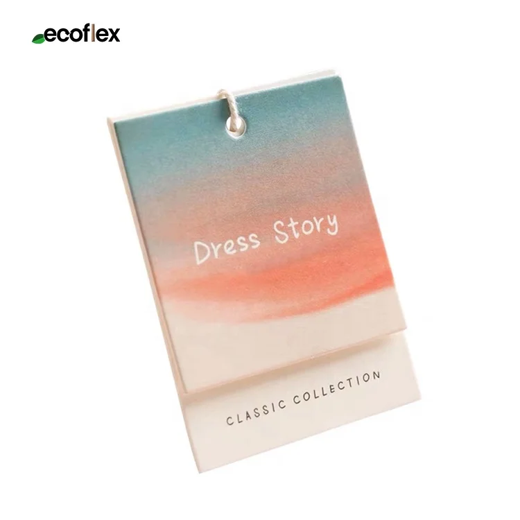 Wholesale Customized Circle Swing Tags Apparel Clothes Round Hang Tag