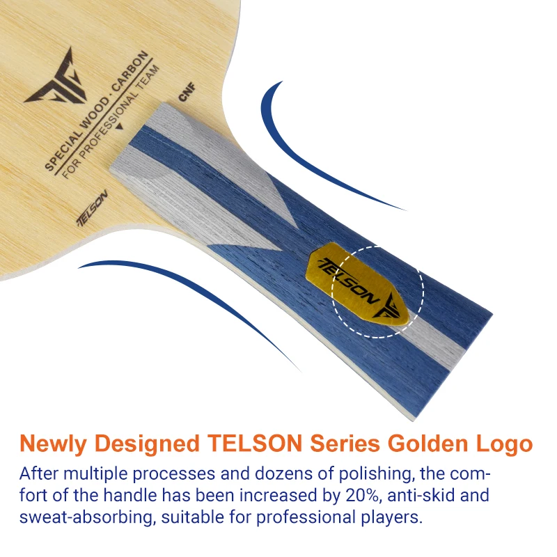 Loki High elastic Koto Facial Material Fast attack ping pong blade 7 Layer Telson CNF Fiber Wood Blade Table Tennis