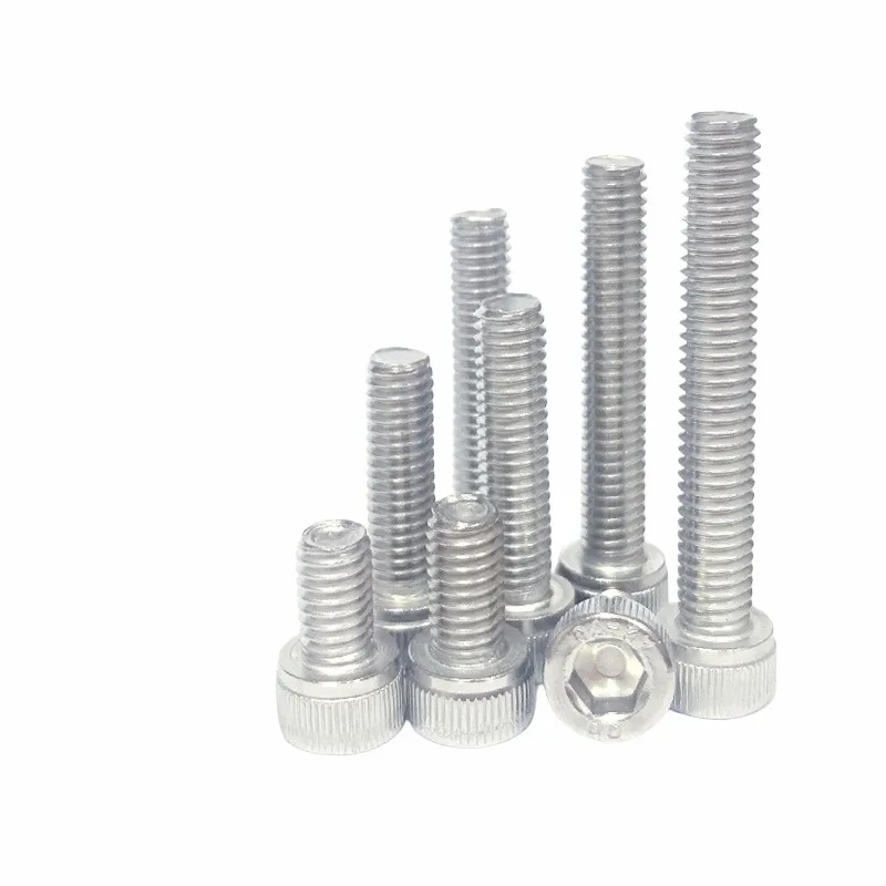 18-8 Stainless Steel Self Tapping Screw DIN 912 Slotted Head Easy Installation M2 M7 Threads Aluminium Brass Nickel Machines