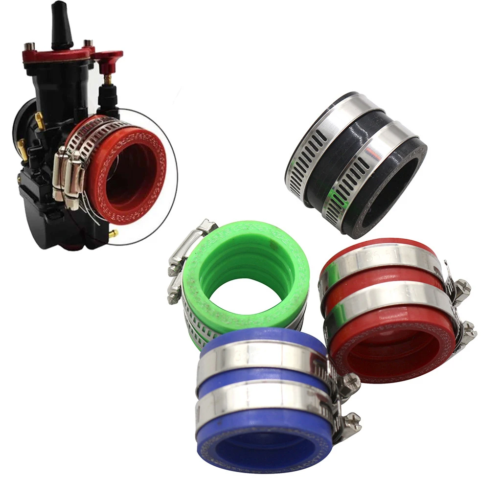 Motorcycle Fuel Systems Pwk PE28 30 Carburetor interface rubber air filter converter connector 35MM
