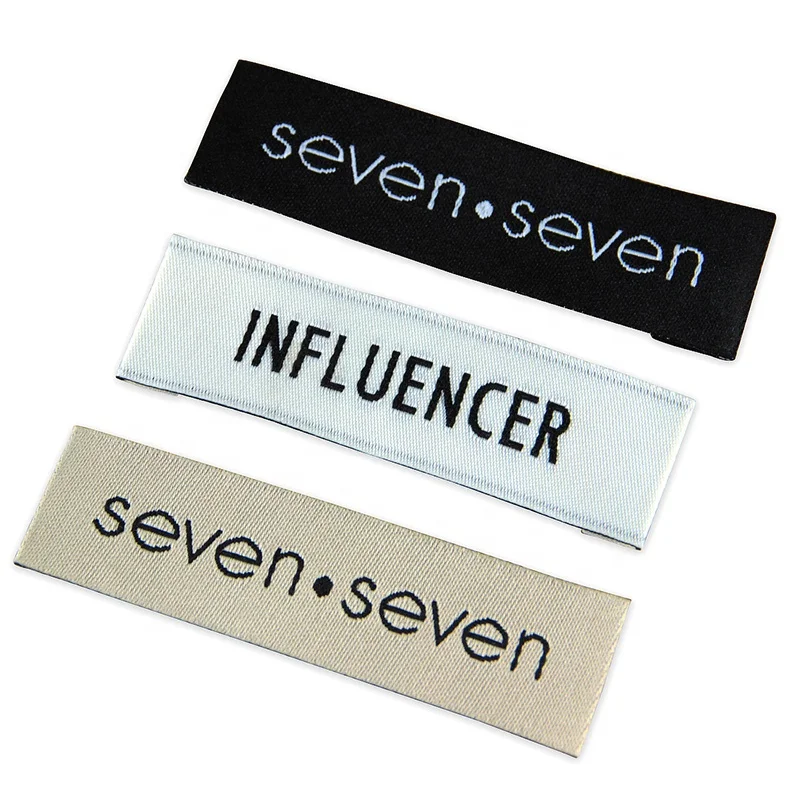 
Factory Cheap Styled Custom Satin Printed Woven Labels for Clothing 