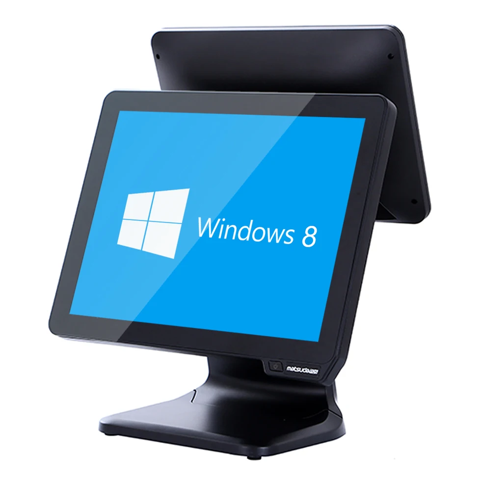 The New ST9800 15inch POS All-in-one Machine Dual-screen POS System with Cash Register Fec POS System