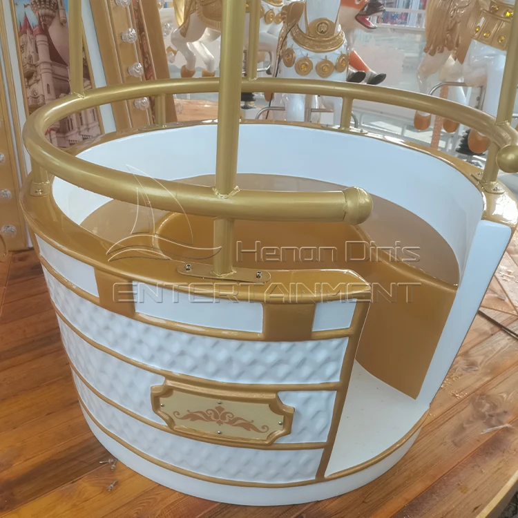 Indoor Soft Play Spin Carousel Ride Soft Play Merry Go Round for Kids