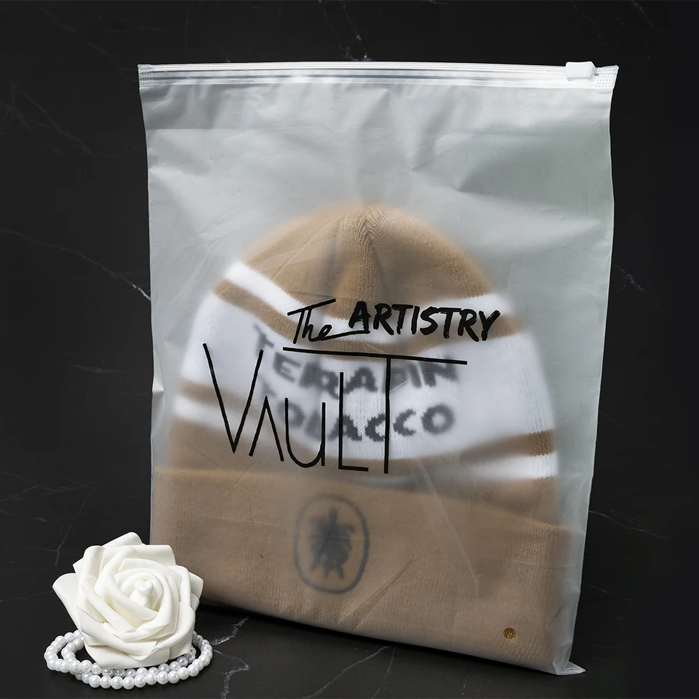 High Quality Hot Sale Zip Lock Bag Custom Design Recyclable Frosted and Transparent Bags With Logo