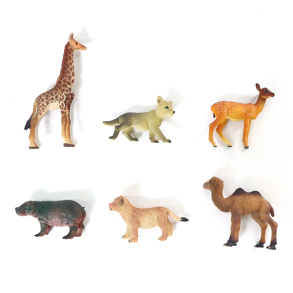 Non Phthalates not PVC material solid vivid mini model TPR animal toy