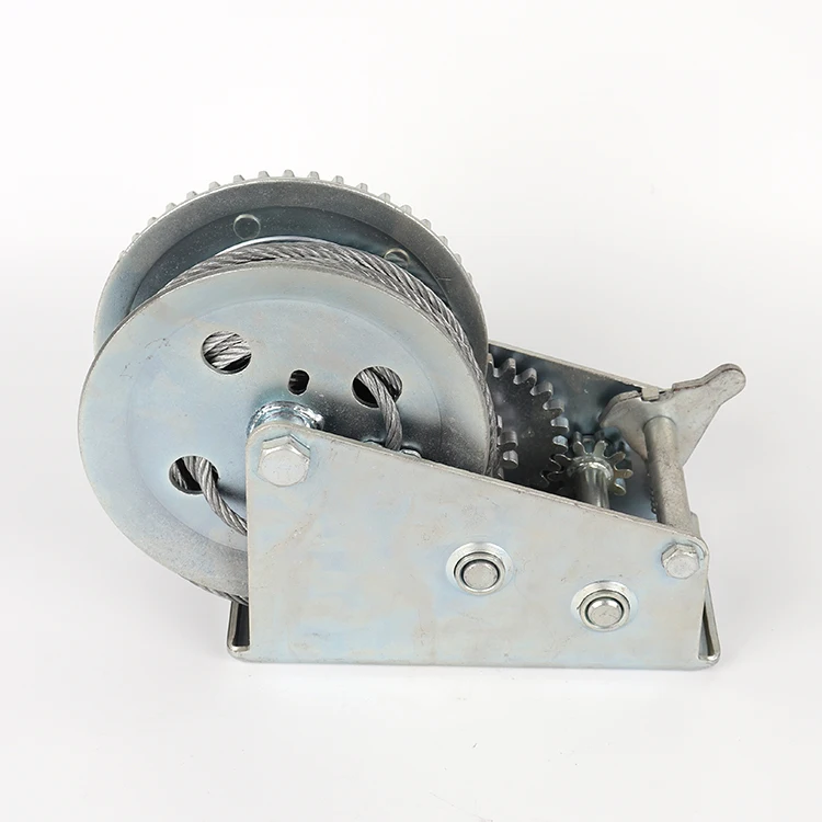 
600LBS mini Hand Winch Crank Manual winch Boat ATV RV trailer 15ft strap 