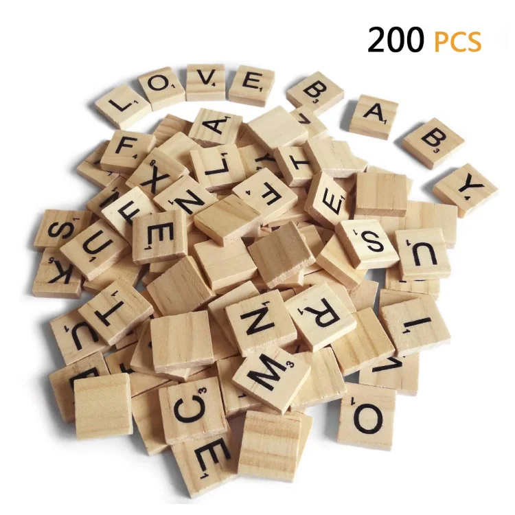 
Stylish creative sturdy nice workmanship word crosses wood letter cube 