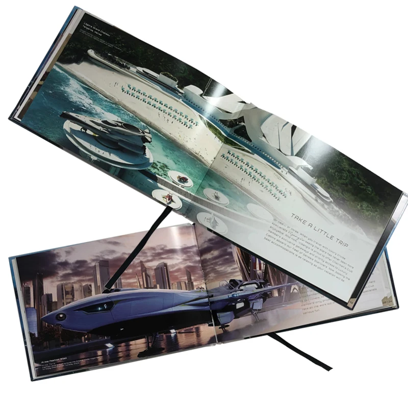 
Personalised Custom Brochure Printing Service with Hard Cover Magazine Picture Print 