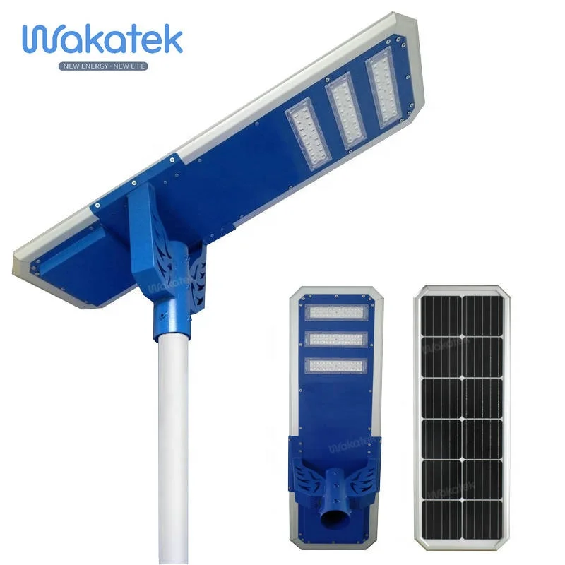 WAKATEK Ip67 All In One Solar Street Light 40W 60W 80W Solar Integrated Street Lights (1600606902687)