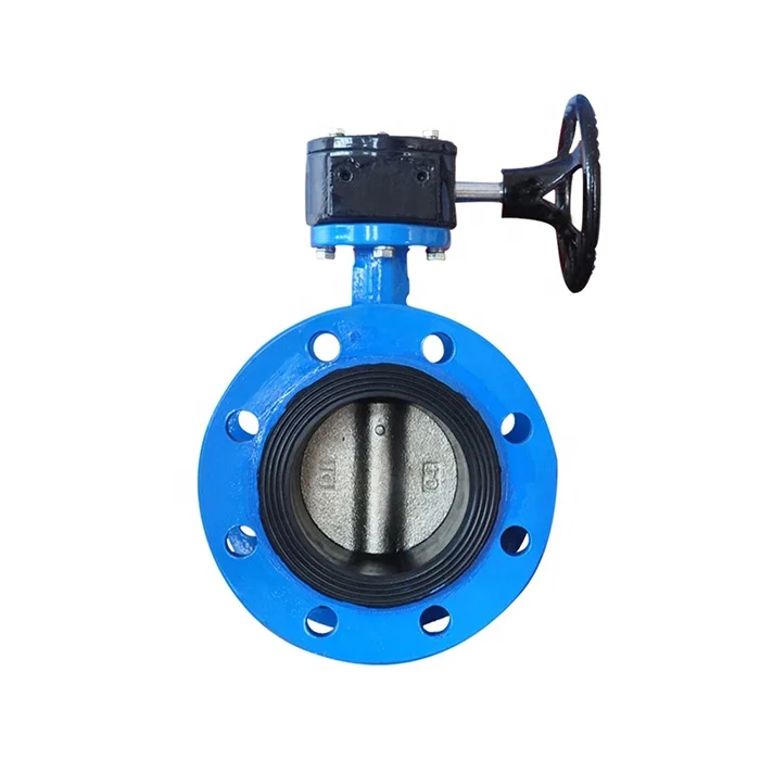 Ductile Iron Double Flange Concentric Resilient-Seated Butterfly Valve