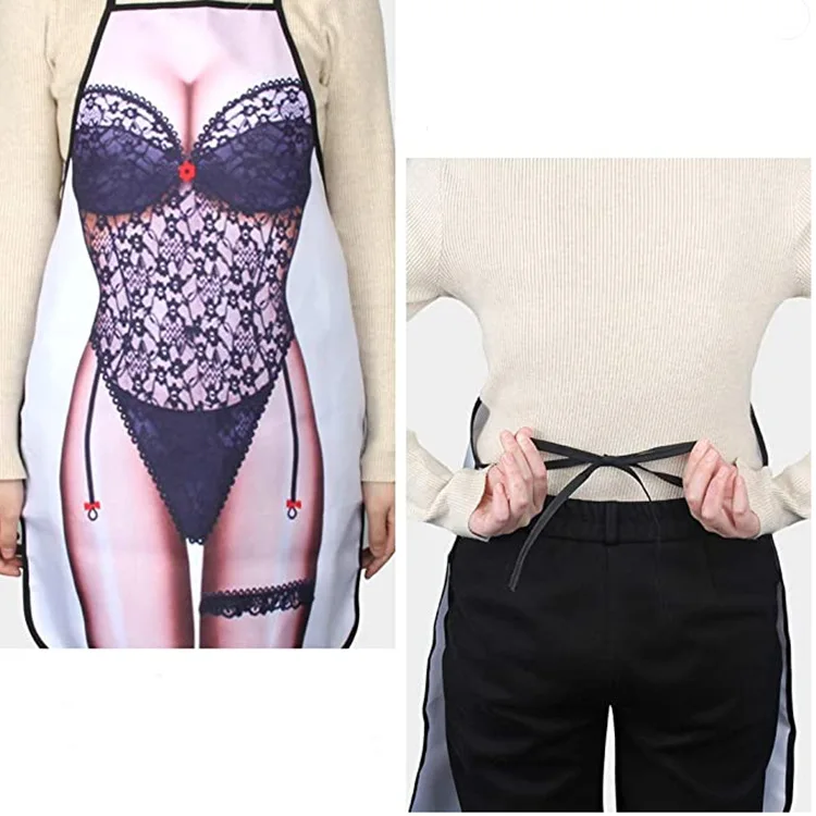 customized hot sexy apron funny creative net red hot pot shop performance party adult apron