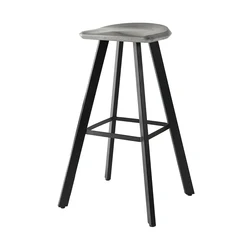 BENTU A modern industrial style chair high metal leg concrete bar stool for commercial home bar kitchen island