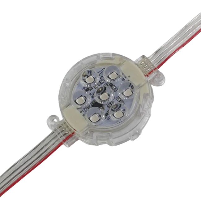 Outdoor New Fairground Rgb Dot Module 50Mm Ip65 Digital Waterproof Led Point Pixel Light