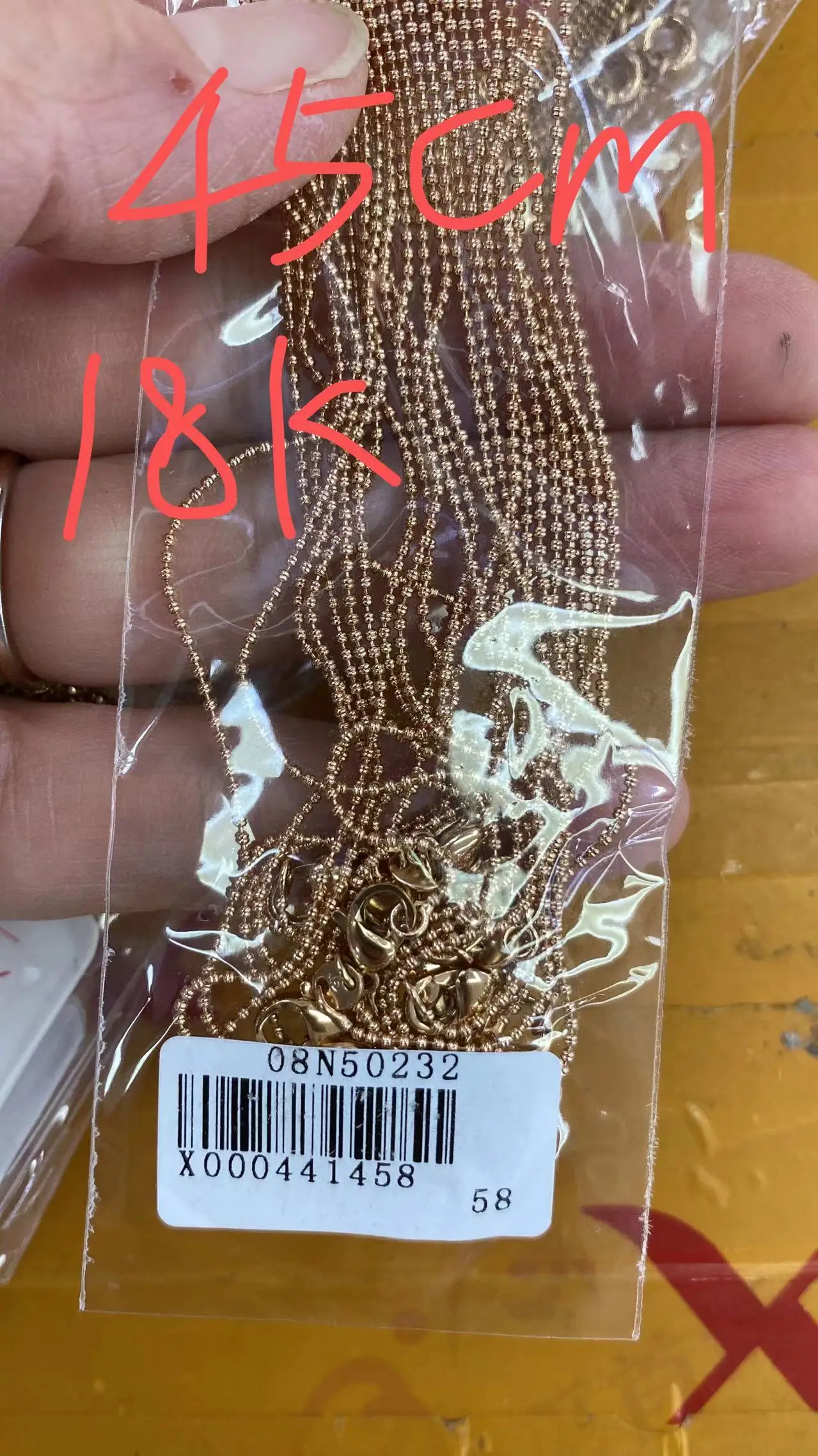 1113 xuping много ювелирных изделий из нержавеющей стали 18K позолоченные женские модные Очаровательные золотые бусины змея костяная цепочка Ожерелье