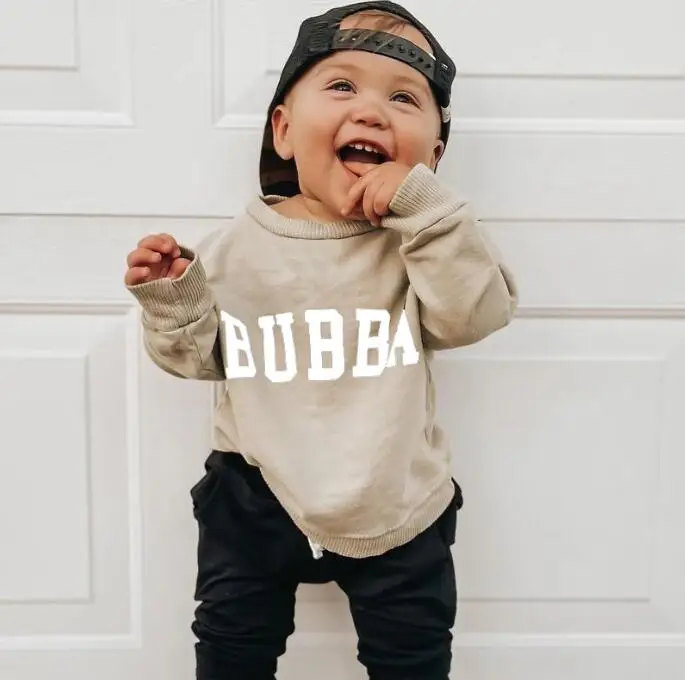 Wholesale Crewneck Girls Sweater Long Sleeve Winter Baby Boys Clothing Girl Clothes Baby Kids Newborn Cotton Pullover Sweater