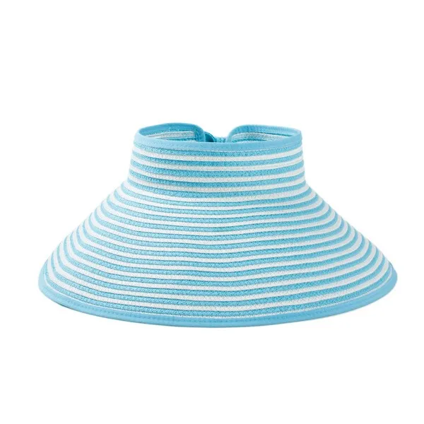 summer sun protection UPF 30 women wide brim beach wholesale straw hat