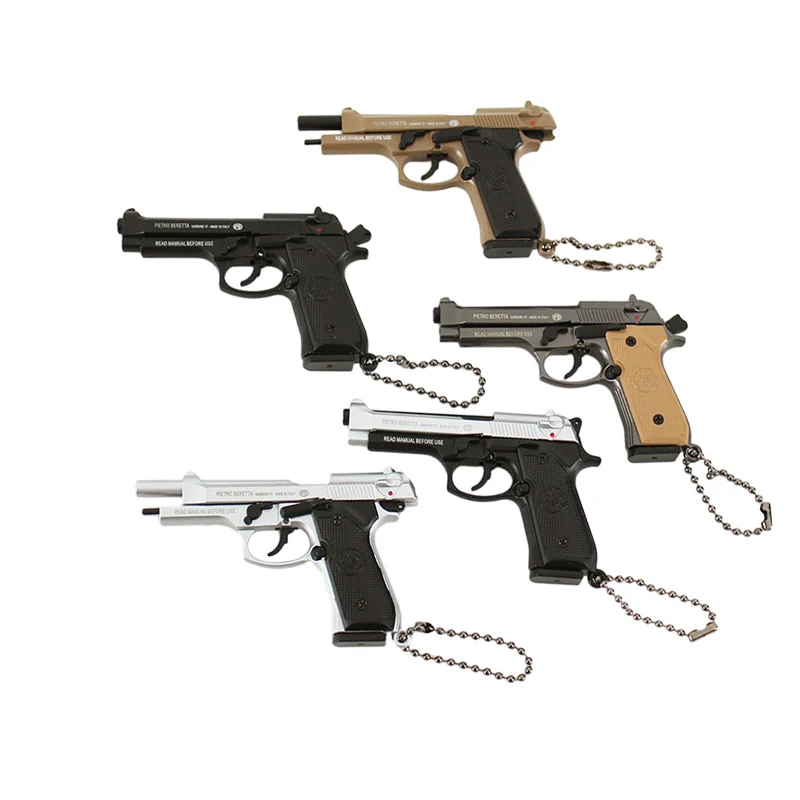 Лидер продаж металлический 1:3 из сплава Beretta 92F Миниатюрный кулон мини-пистолет брелок
