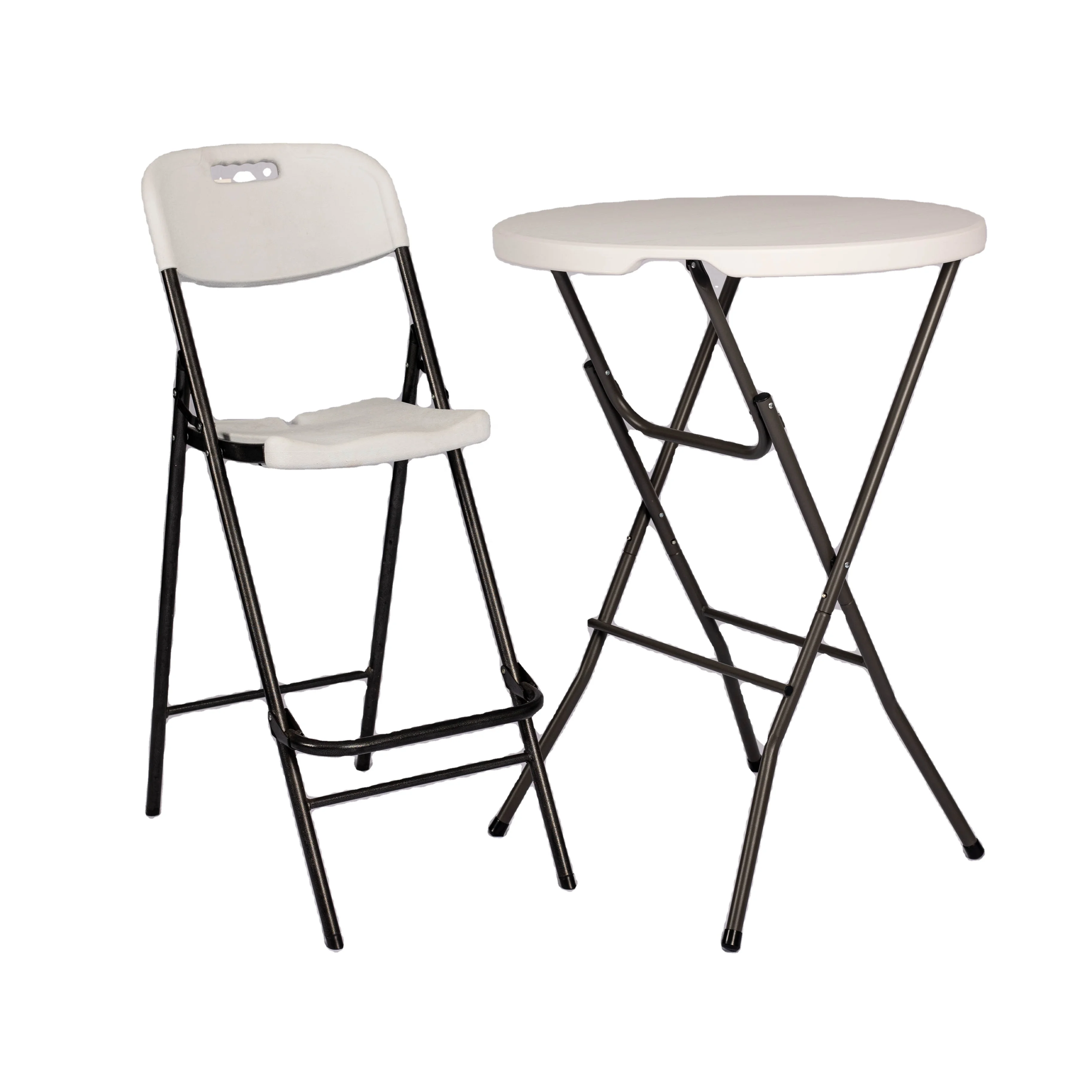 HDPE Folding Plastic Round Banquet Table High Bar Table