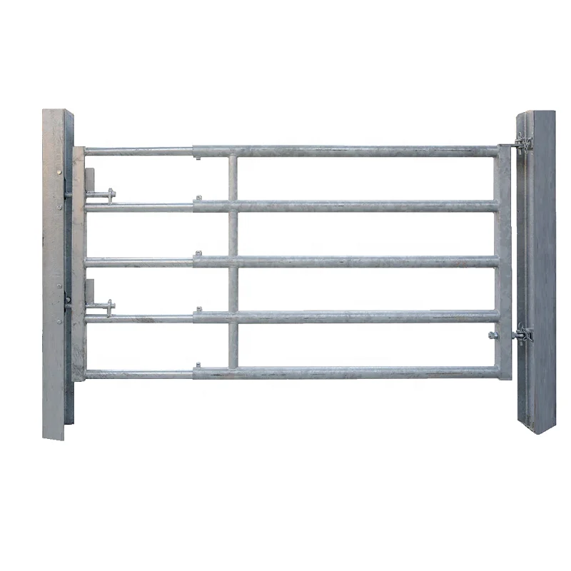 Animal farm gate panel pasture heavy duty panel hot dip galvanized pipe tube cow cattle horse heifers calves barn fence