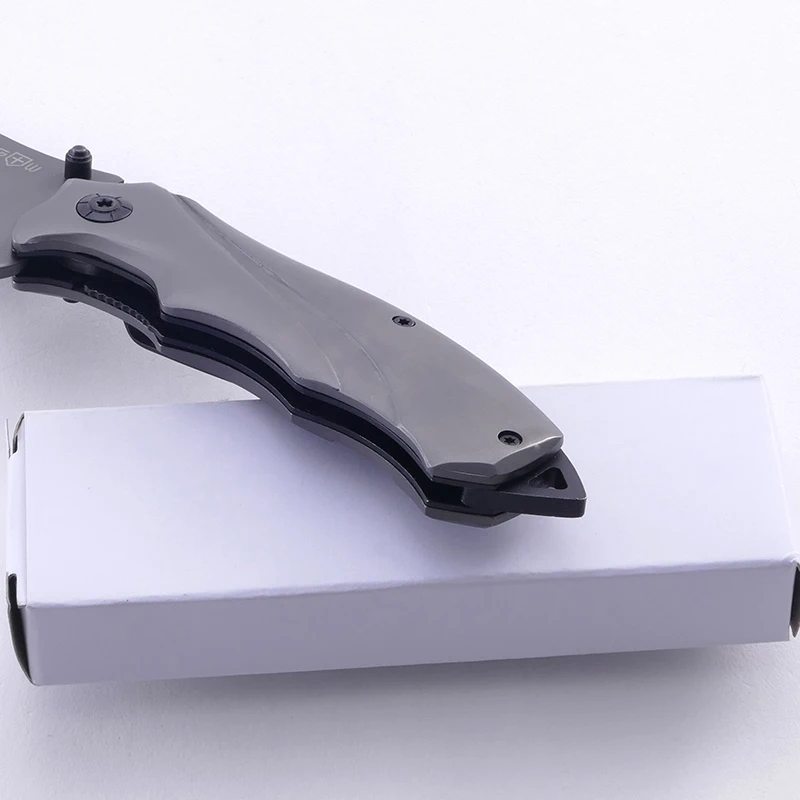 440 Stainless Steel Blade Titanium Coated Outdoor Knife Foldable Knife