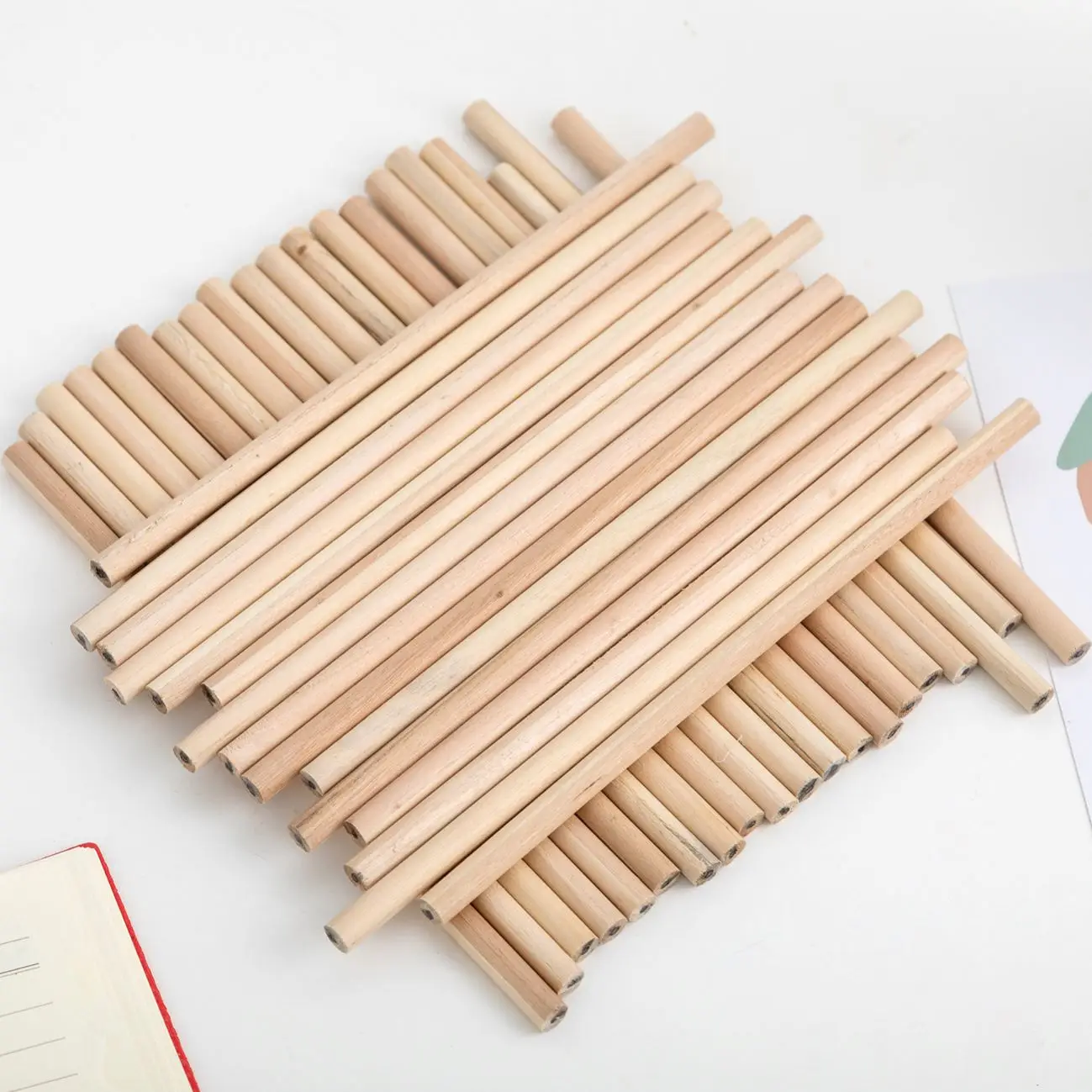 Школьные канцелярские принадлежности, чистый карандаш с индивидуальным логотипом, OEM Стандартный карандаш HB с ластиком