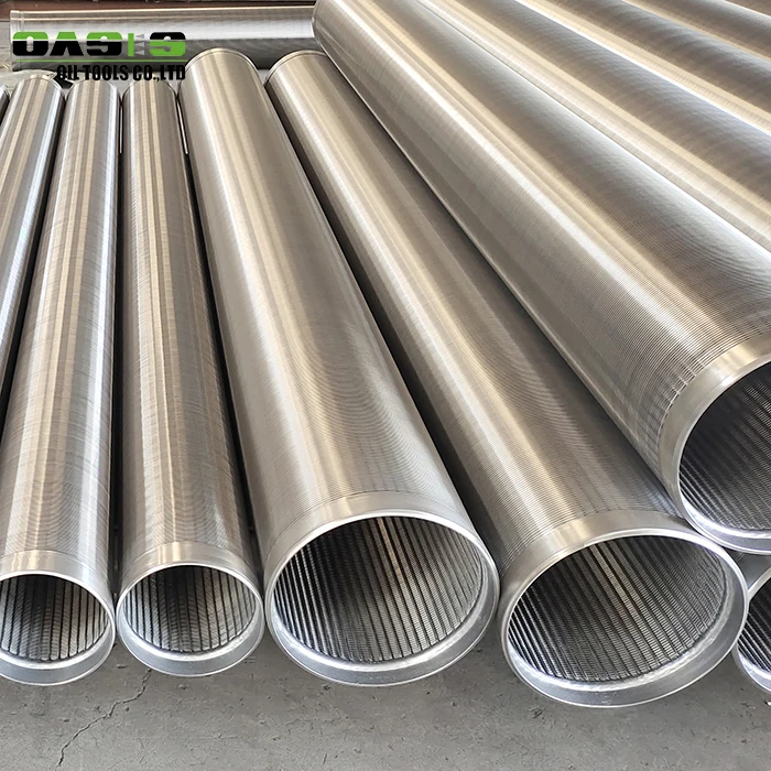 Manufacturer connection STC/BTC 0.75 mm slot wedge wire screen stainless steel pipe filter